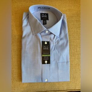 NWT Jos. A Bank Traveler Tailored Fit Oxford Blue Button Down SZ 16-34